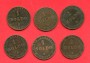 1867 - STATO PONTIFICIO - LOTTO/M48077 - 1 SOLDO PAPA  PIO IX° - INSIEME DI 6 ESEMPLARI