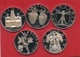 LEONARDO - 5 MEDAGLIE IN ARGENTO - LOTTO/M38838 - ANATOMIA / CHIMICA/BOTANICA