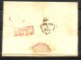 1851 - LOMBARDO VENETO - LOTTO/40525 - 15 Centesimi ROSSO SU BUSTA DA MILANO  PER CITTA'
