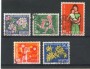 1962 - LOTTO/22296 - SVIZZERA - PRO JUVENTUTE 5v. - USATI
