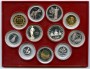 1986 - REPUBBLICA - LOTTO/M47945 - SERIE COMPLETA DI 11 MONETE FONDO SPECCHIO