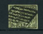 STATO PONTIFICIO - 1852 - LOTTO/23434 - 2 BAJ VERDE OLIVA - USATO