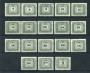 1953 - LOTTO/20562 - UNGHERIA -  SEGNATASSE 18v. - LING.