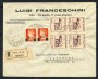 1945 - LUOGOTENENZA - LOTTO/40318 - BUSTA PER PIOMBINO CON AFFRANCATURA MISTA 
