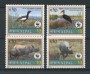 2000 - LOTTO/19345 - NEPAL - ANIMALI IN PERICOLO 4v. - NUOVI