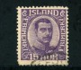 1920 - LOTTO/21093 - ISLANDA - 15 a. VIOLETTO - USATO