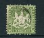 WURTTEMBERG - 1862 - LOTTO/24270 -  6K. VERDE  - USATO