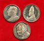 1975/1978 - VATICANO - LOTTO/M43542 - INSIEME DI 3 MEDAGLIE  EFFIGIE DI PAPI ARGENTATE