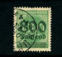 1923 - LOTTO/17882 - GERMANIA REICH - 800t. su 1000m. VERDE - USATO
