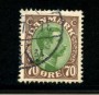 1918/20 - LOTTO/20500 - DANIMARCA - 70 O/ BRUNO VERDE - USATO