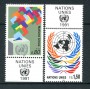 1991 - LOTTO/21441A - ONU SVIZZERA - POSTA  ORDINARIA  2v. - NUOVI CON APP.