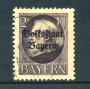 BAVIERA - 1919 - LOTTO/21885 - 2 m. VIOLETTO USATO