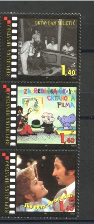 1997 - CROAZIA - CENTENARIO DEL CINEMA 3v. - NUOVI - LOTTO/32828