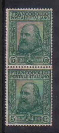 1910 - LOTTO/REG87NC - REGNO - 5+5c. GARIBALDI - COPPIA - NUOVI