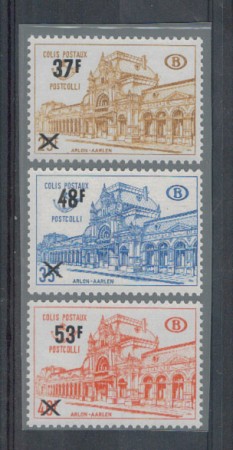 1970 - LOTTO/4124 - BELGIO - PACCHI POSTALI SOPRASTAMPATI