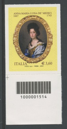 2013 - LOTTO/15469CB - REPUBBLICA - LUISA DE MEDICI - CODICE A BARRE