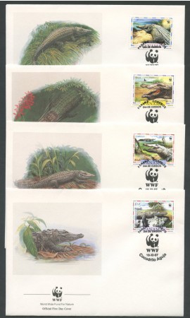 1997 - LOTTO/19338B - PANAMA - COCCODRILLO ACUTO 4 FDC.