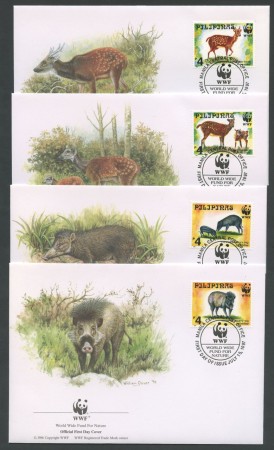 1997 - LOTTO/19315B - FILIPPINE - FAUNA PROTETTA 4 FDC.