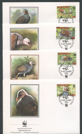 1992 - LOTTO/19316B - NIUAFO'OU  MEGAPODIO  4 FDC.
