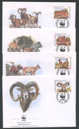 1998 - LOTTO/19336B - CIPRO - MUFLONE 4 FDC.