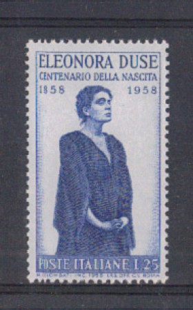 1958 - LOTTO/6342 - REPUBBLICA - ELEONORA DUSE