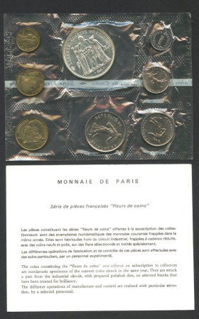 1973 - FRANCIA - LOTTO/M48113 - SERIE COMPLETA  FIOR DI CONIO IN CONFEZIONE DELLA ZECCA