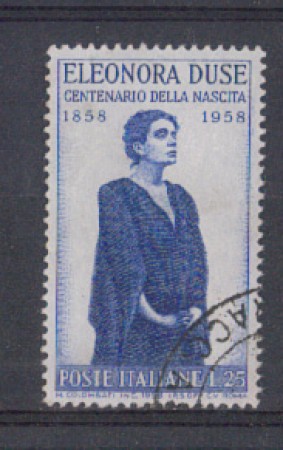 1958 - LOTTO/6342U - REPUBBLICA - E.DUSE USATO