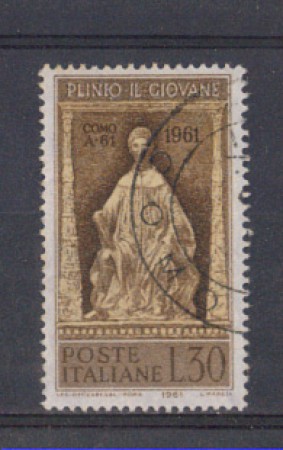 1961 - LOTTO/6386U - REPUBBLICA - PLINIO IL GIOVANE USATO