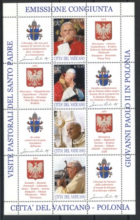 2004 - VATICANO - VISITE DEL PAPA IN POLONIA - 2 FOGLIETTI NUOVI - LOTTO/36788