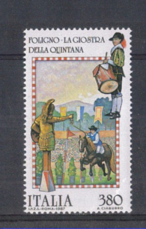 1987 - LOTTO/6878 - REPUBBLICA - FOLCLORE  6° SERIE
