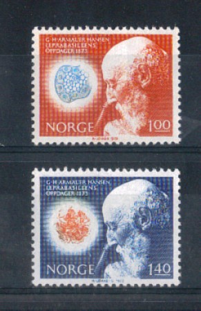 1973 - LOTTO/NORV615CPN - NORVEGIA - BACILLO DELLA LEBBRA 2v. - NUOVI