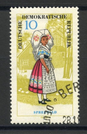 1964 - GERMANIA DDR - 10p. COSTUMI - USATO - LOTTO/36198