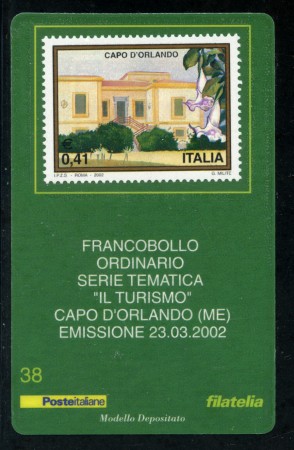 2002 - LOTTO/20899 - REPUBBLICA - CAPO D'ORLANDO - TESSERA FILAT.
