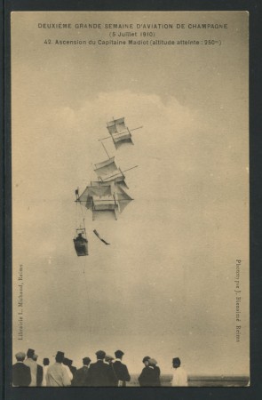 FRANCIA - 1910 - LOTTO/14189 - CARTOLINA 12° SETTIMANA AVIATORIA DI CHAMPAGNE