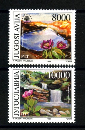 1989 - JUGOSLAVIA - LOTTO/38520 - PROTEZIONE AMBIENTE 2v. - NUOVI