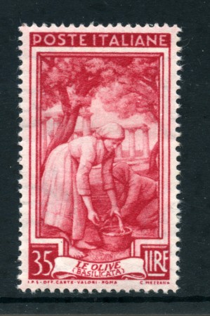1950 - LOTTO/23751 - REPUBBLICA - 35 LIRE ITALIA AL LAVORO - NUOVO