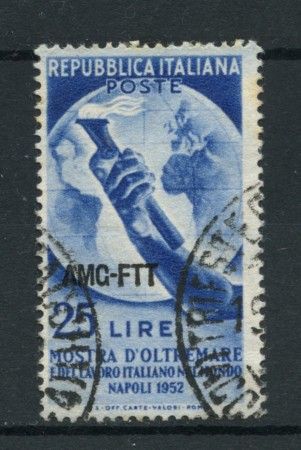 1952 - LOTTO/14710 - TRIESTE A - 25 LIRE  MOSTRA D'OLTREMARE - USATO