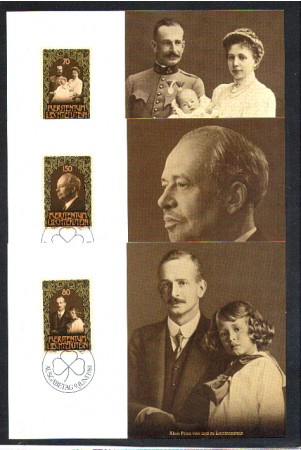1981 - LOTTO/LIE713MAX - LIECHTENSTEIN -  COMPLEANNO PRINCIPE - 3 CARTOLINE MAXIMUM