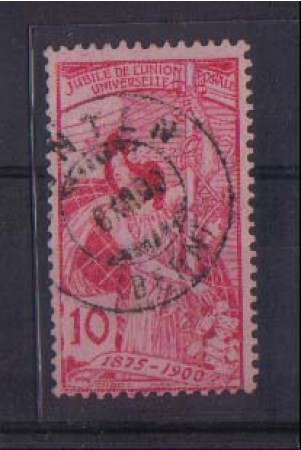 1900 - LBF/2820B  - SVIZZERA - 10c. UPU STAMPA FINE - USATO