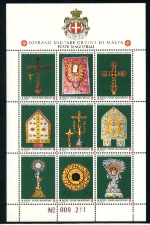 1991 - SOVRANO MILITARE DI MALTA - LOTTO/39229 - ARREDI SACRI - FOGLIETTO NUOVO