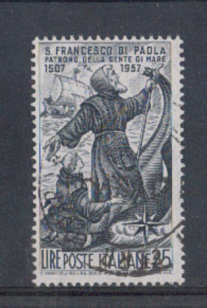 1957 - LOTTO/6327U - REPUBBLICA - S.F. DI PAOLA USATO