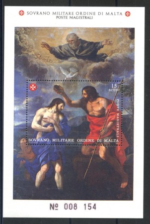 1993 - SOVRANO MILITARE DI MALTA - LOTTO/39247 - S.GIOVANNI BATTISTA - FOGLIETTO NUOVO