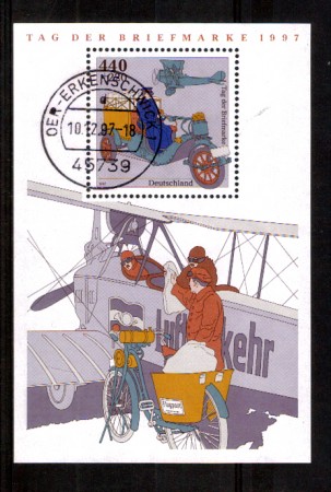 1997 - LOTTO/GFBF40U - GERMANIA - GIORNATA FRANCOBOLLO FOGLIETTO - USATO
