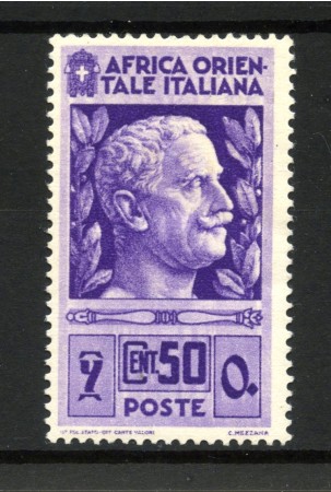 1938 - AFRICA ORIENTALE - LOTTO/24926 - 50c. PITTORICA - NUOVO