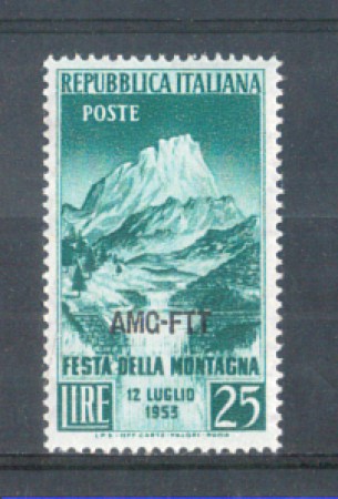 1953 - LOTTO/10357N - TRIESTE A - 25 LIRE FESTA DELLA MONTAGNA - NUOVO