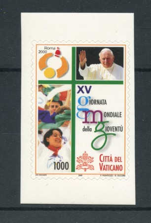 2000 - LOTTO/22241A - VATICANO - GIORNATA DELLA GIOVENTU' 1v. - AUTOADESIVO