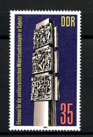 1981 - GERMANIA DDR - MONUMENTI DEL RICORDO - NUOVO - LOTTO/36583