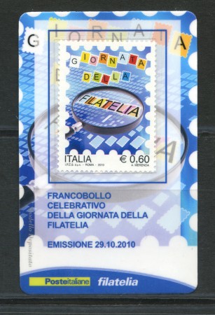 2010 - LOTTO/22754 - REPUBBLICA - GIORNATA FILATELIA - TESSERA FILATELICA