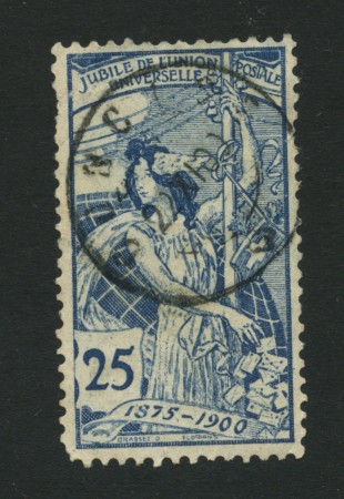 1900 - LOTTO/1701A - SVIZZERA - 25c. U.P.U.  - USATO