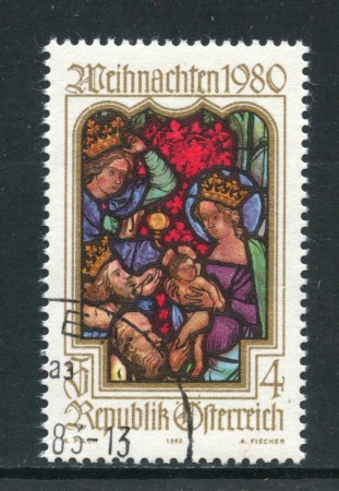 1980 - AUSTRIA - NATALE - USATO - LOTTO/28215